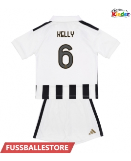 Günstige Juventus Lloyd Kelly #6 Heimtrikotsatz Kinder 2026-27 Kurzarm (+ Kurze Hosen)
